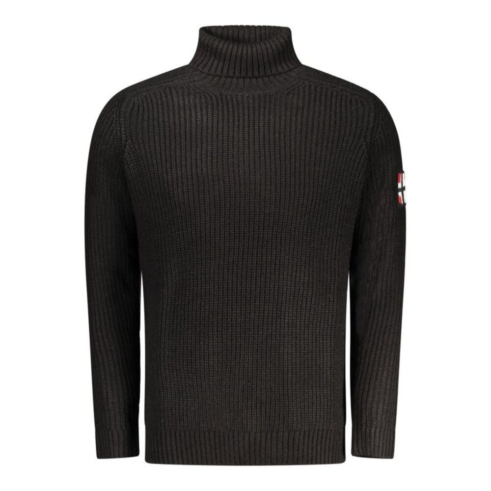 Norway 1963 Black Acrylic Men Men's Sweater